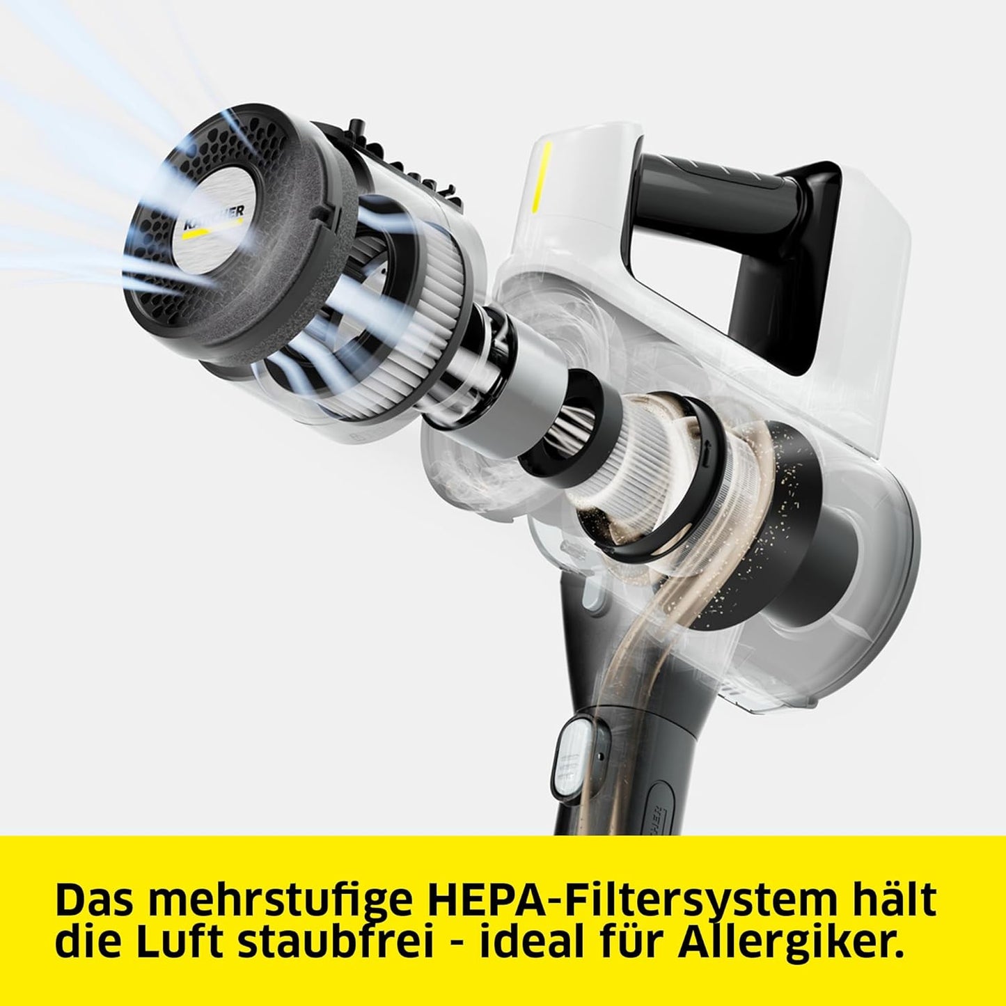 Akku-Staubsauger, mit Max-Flex-Gelenkrohr