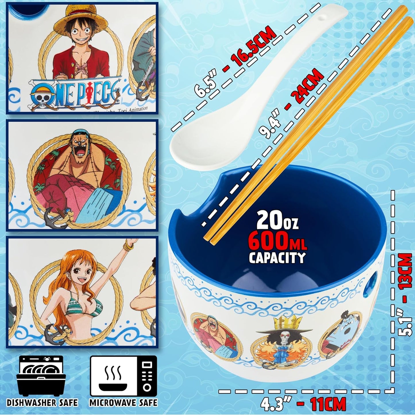 One Piece Ramen-Schüssel-Set, Multi One Piece