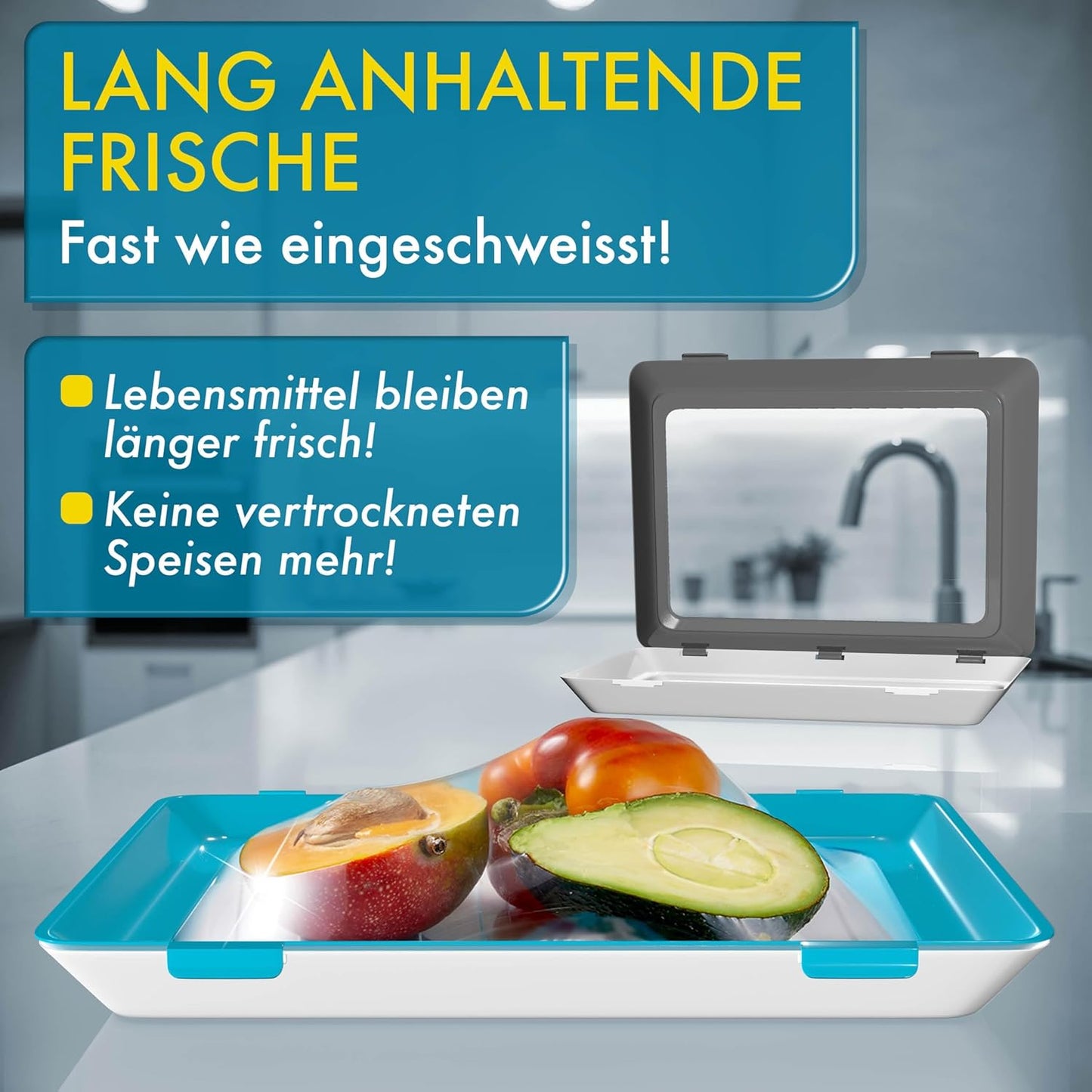 Aufschnittboxen-Set Click&Fresh, BPA-frei