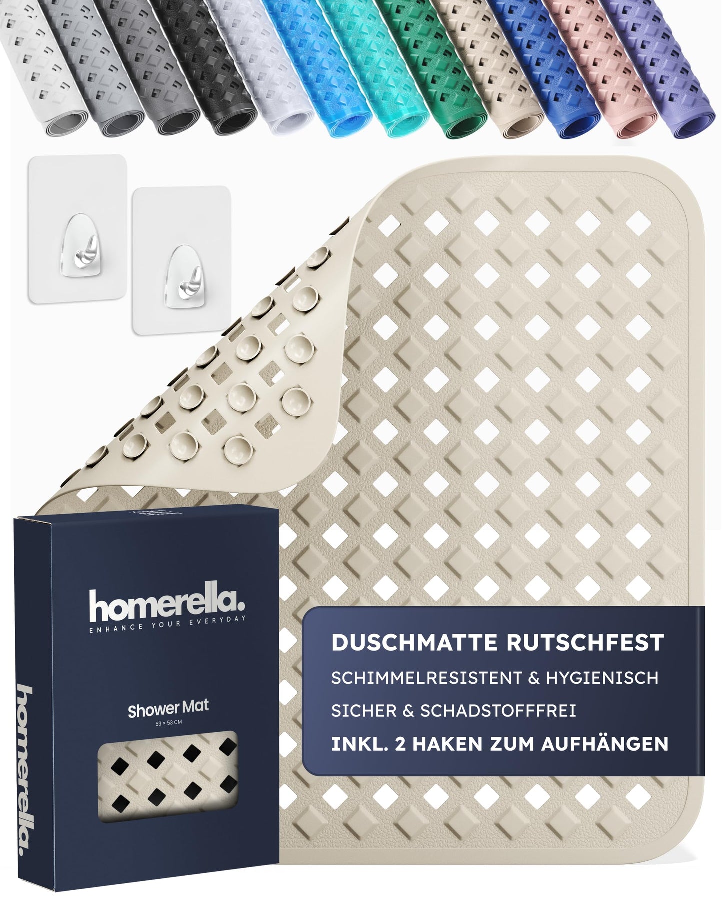 Duschmatte, Sand