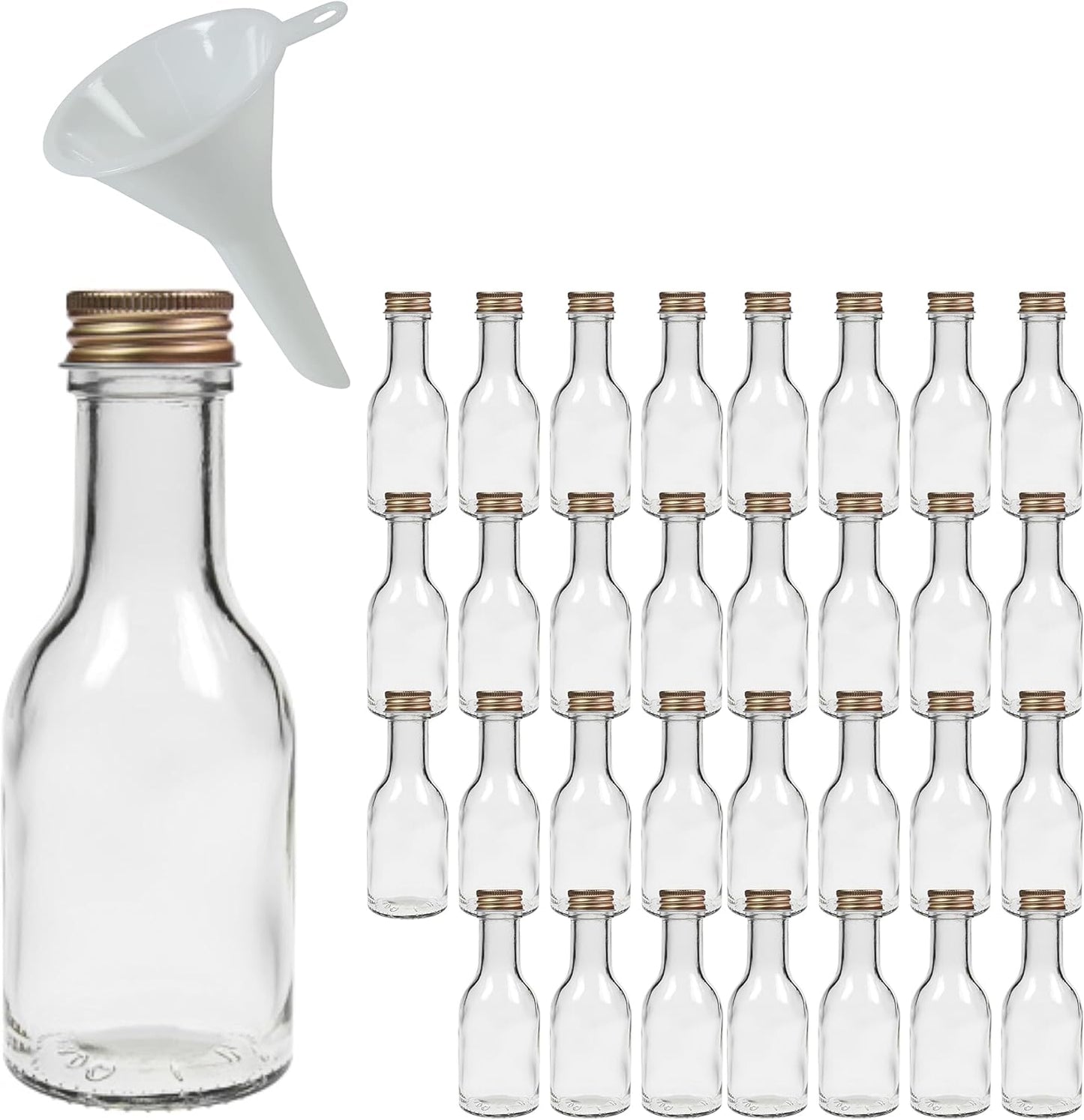 32-teilig Glasflaschen-Set, 32 Glasflaschen