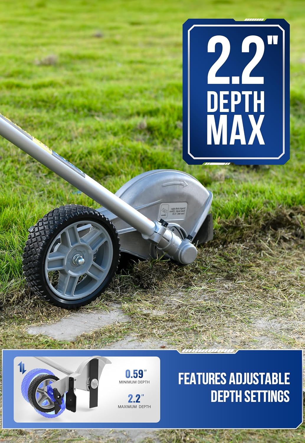 Aufsatz für Power Edger, 22,9 cm (9 Zoll) 2T-Schneidklinge
