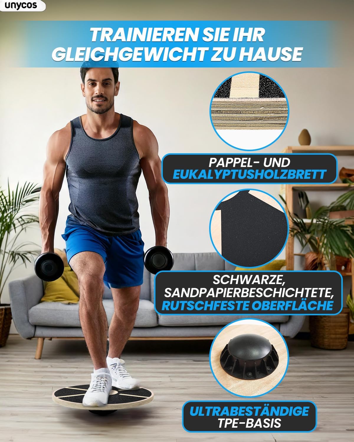 Balancebrett, #06 Holz – Rund