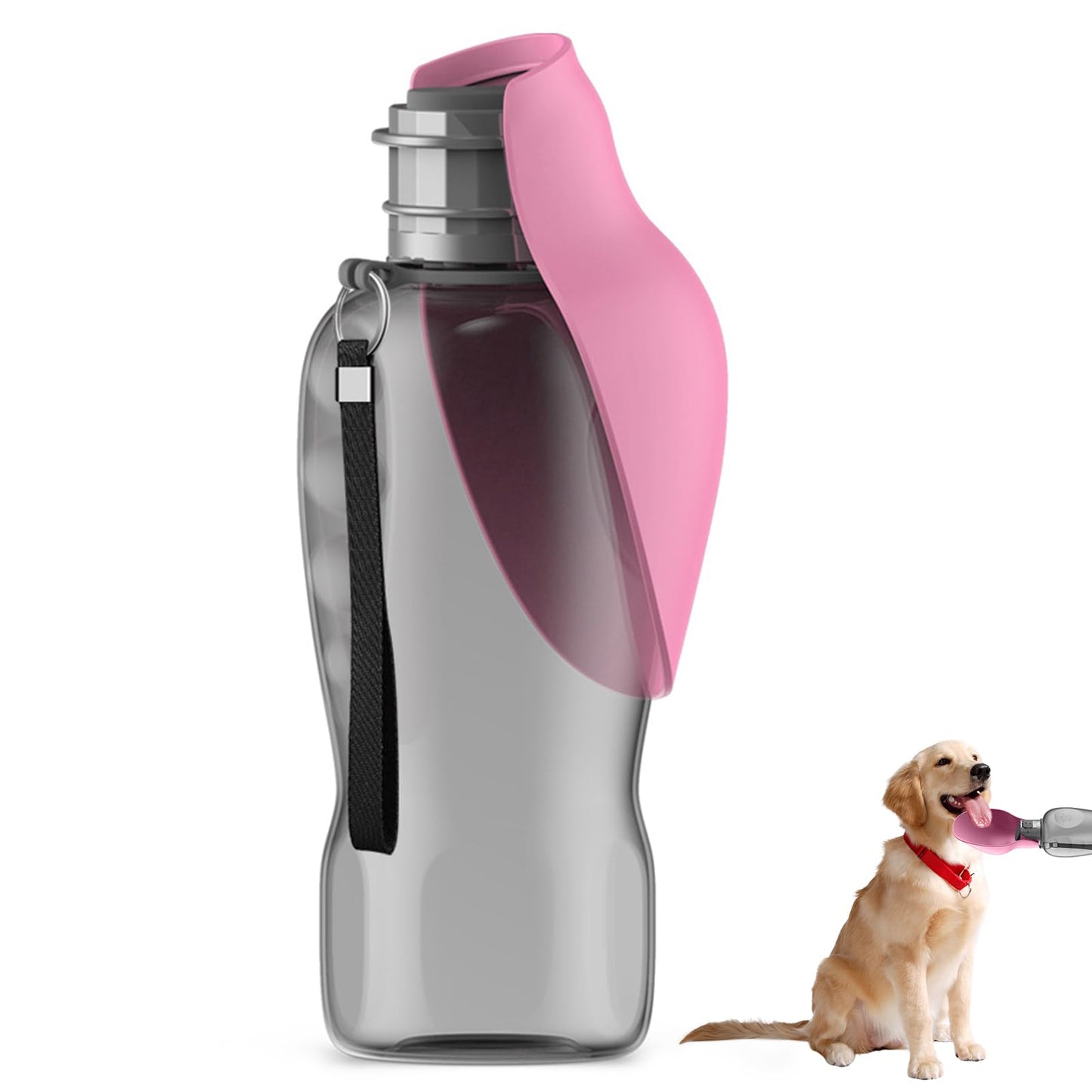 Hundetrinkflasche, Rosa