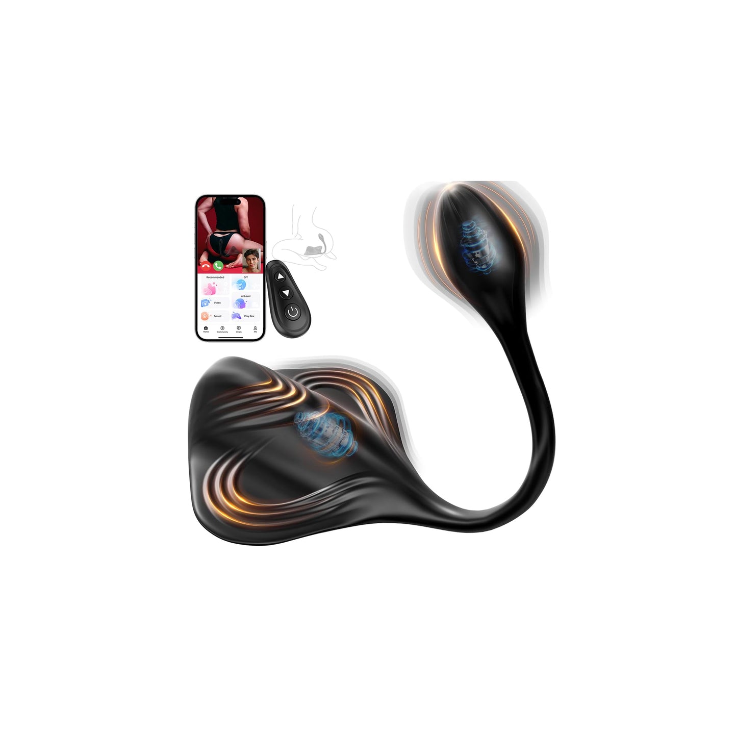 Analvibrator-Prostata-Set mit App-Steuerung & Doppelmotoren