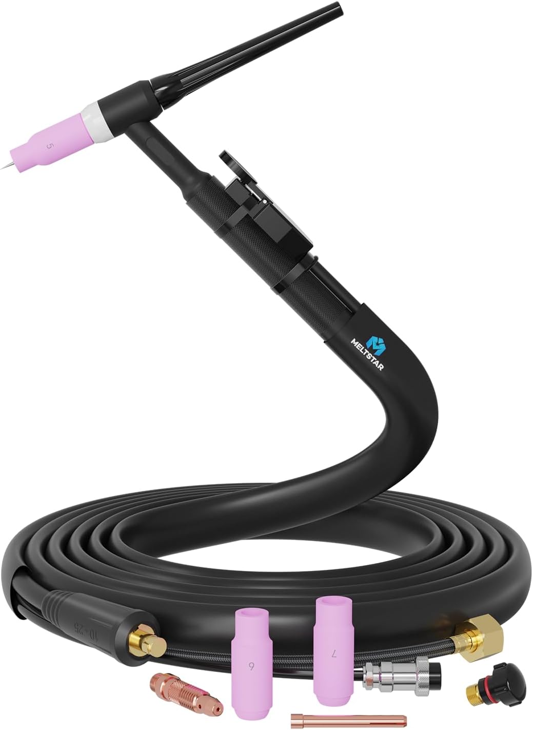 TIG-Schweissbrenner WP17 SR17, WP17 SR17（SK25(9mm)Dorn /M16x1.5/2-poligem）