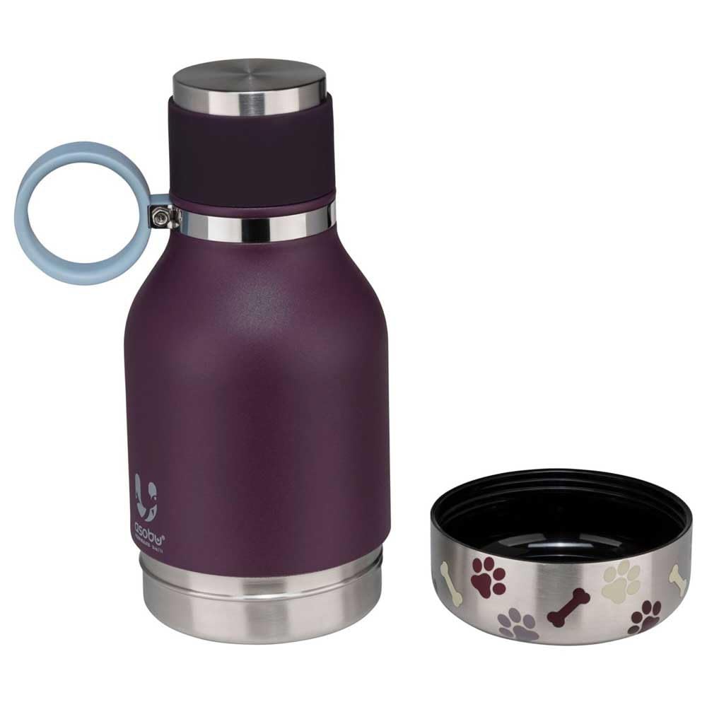 Hundetrinkflasche für unterwegs, Burgunderrot
