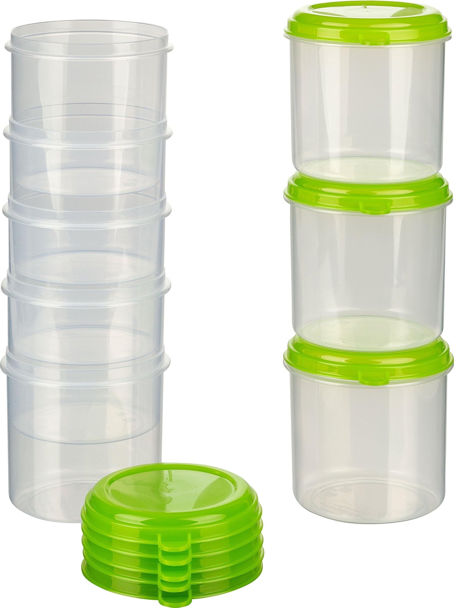8-teiliges Vorratsdosen-Set, 0,75l Rund Hoch (8 Stk)