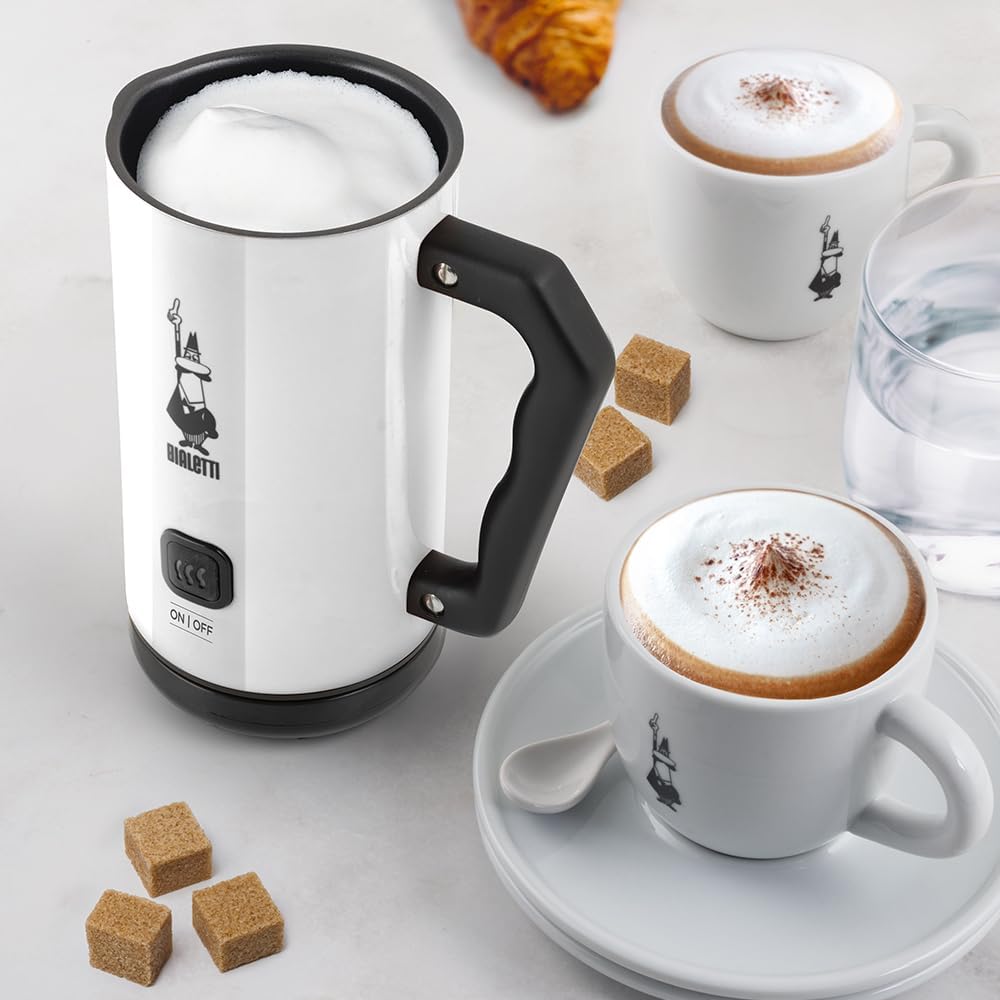 Elektrischer Milchaufschäumer, Weiss/Opulenter Garten Single