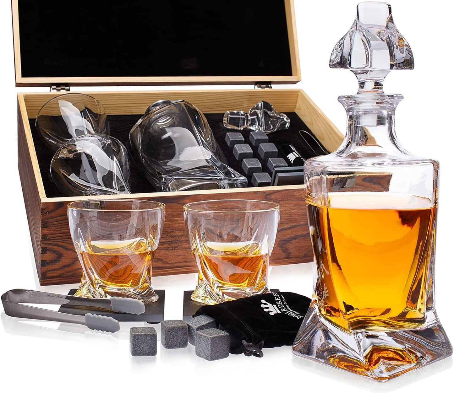 Whisky-Geschenkset, Dekanter & Gläser - Twist Set