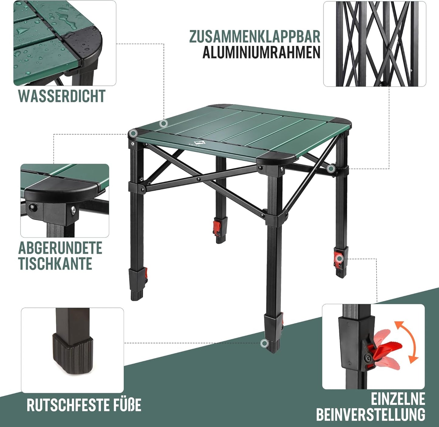 Klapptisch mit Tragetasche, Small