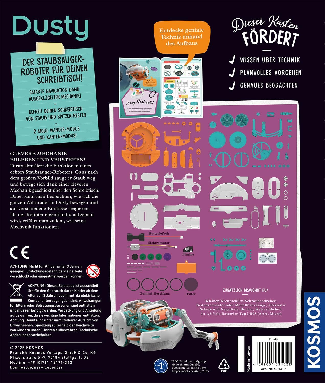 Robo-Staubsauger-Experimentierkasten Dusty