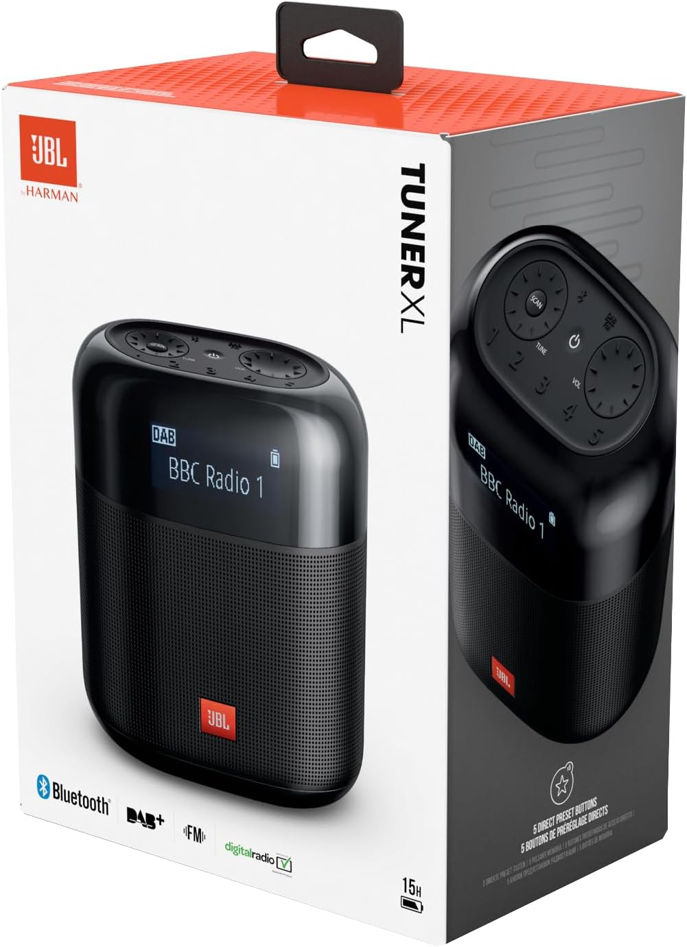 Tuner XL Tragbares DAB+/FM-Radio mit Bluetooth
