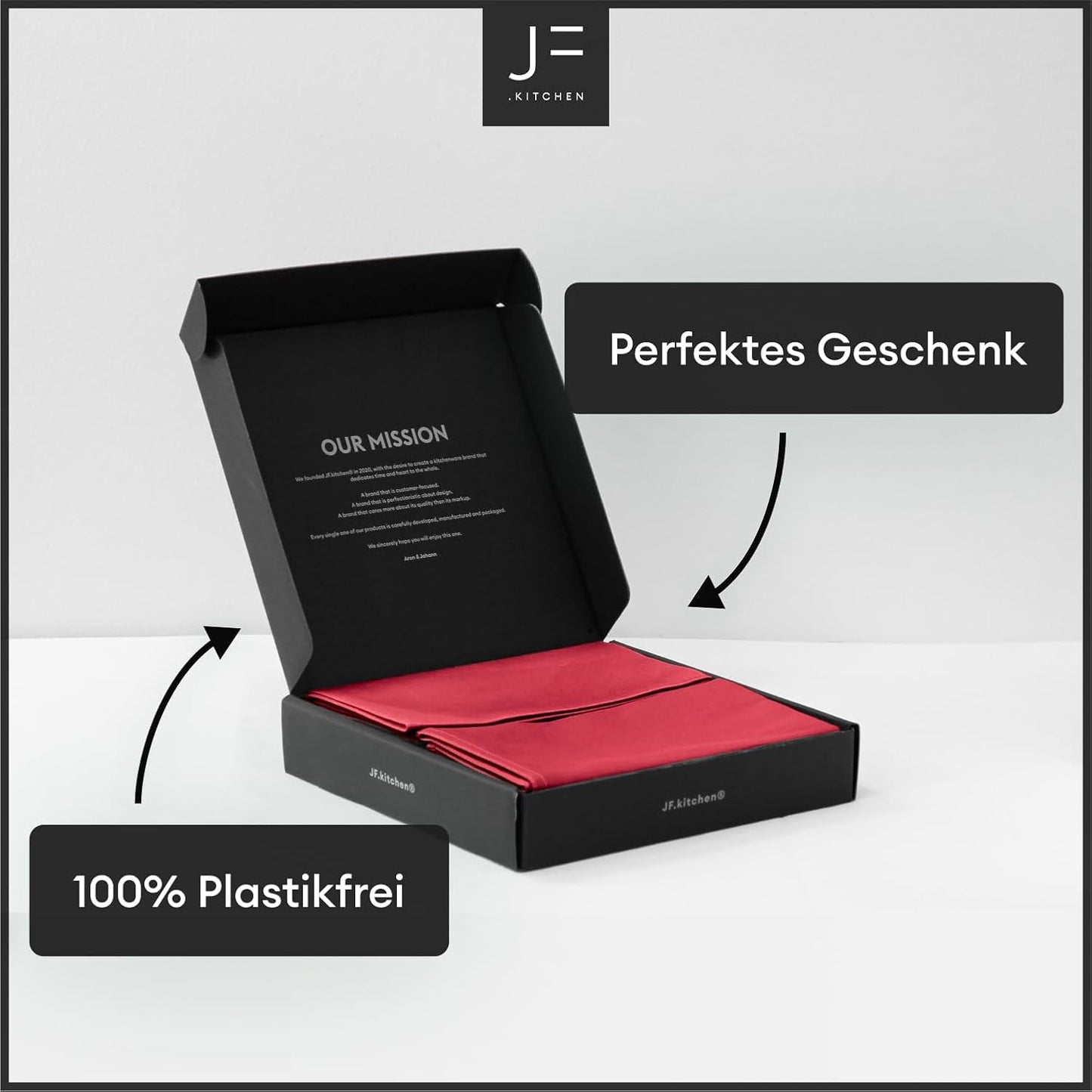 Stoffservietten-Set, Rot 12er Set (40x40cm)