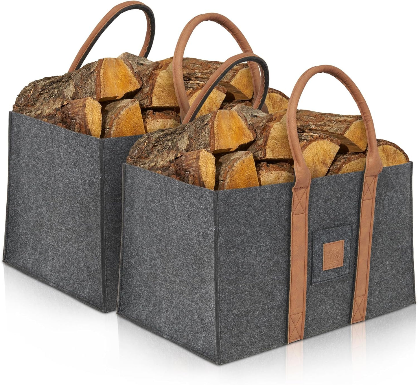 2er Set Holzkorb