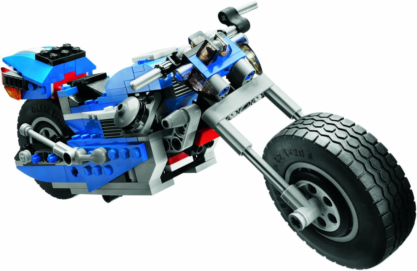 Blaue Rennmaschine