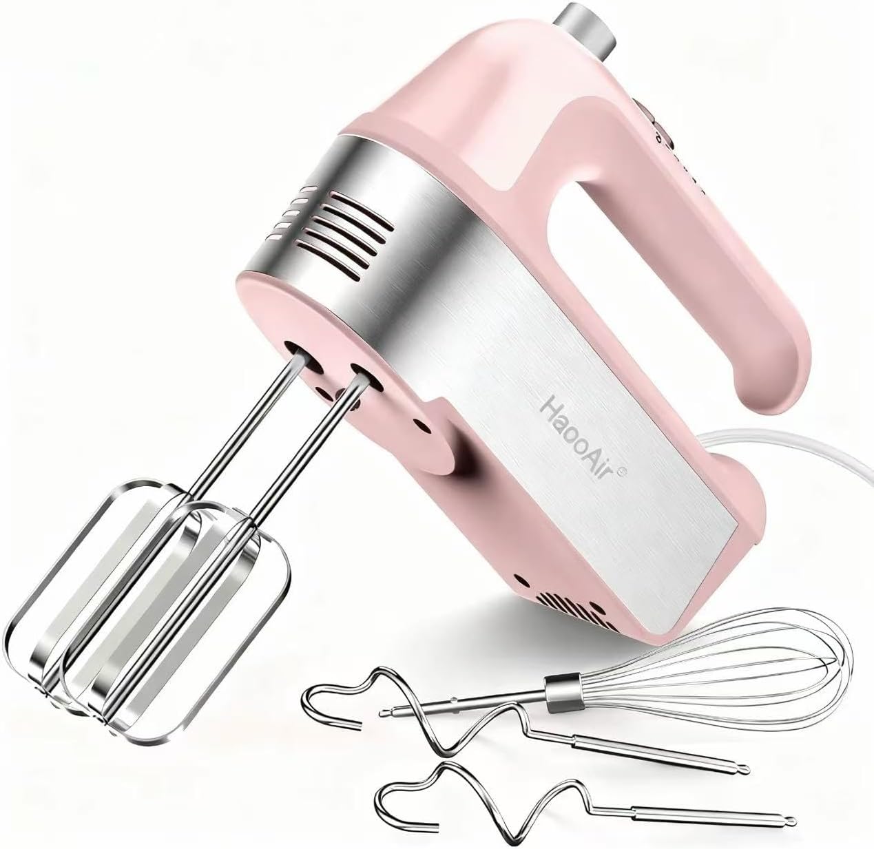 Handmixer mit Zubehör, Pink