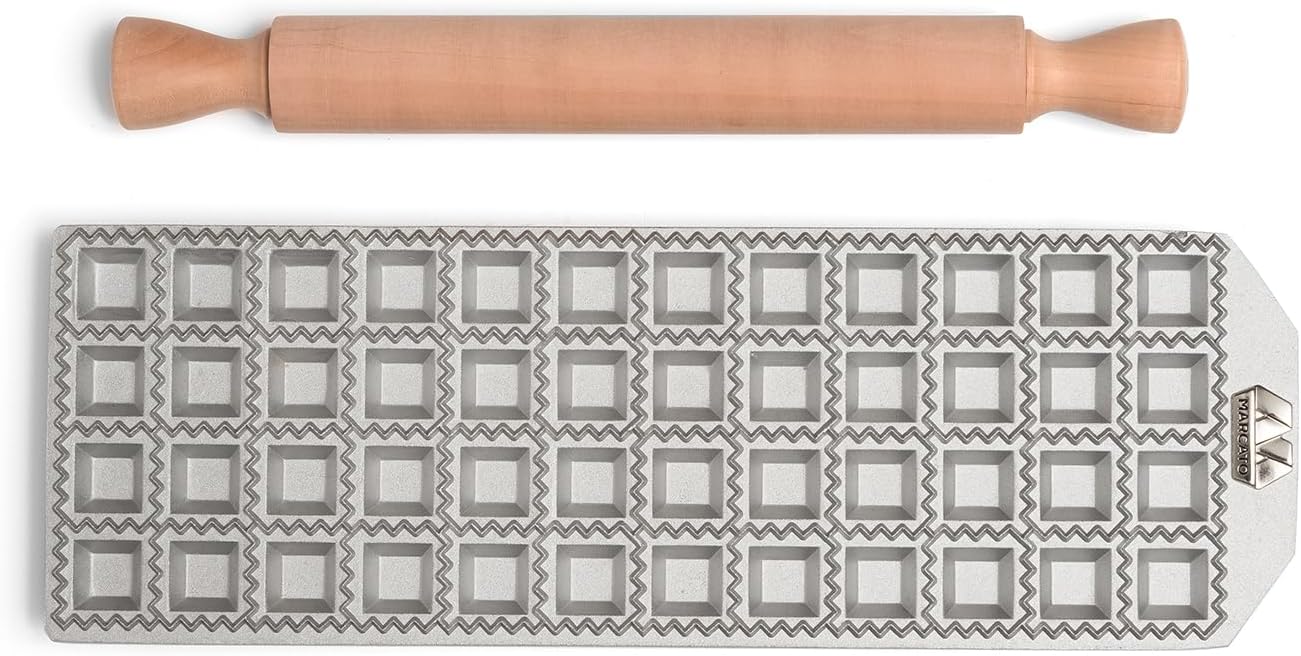Ravioliform RA-Q25X48-CLS mit Nudelholz, 25mm 48pz