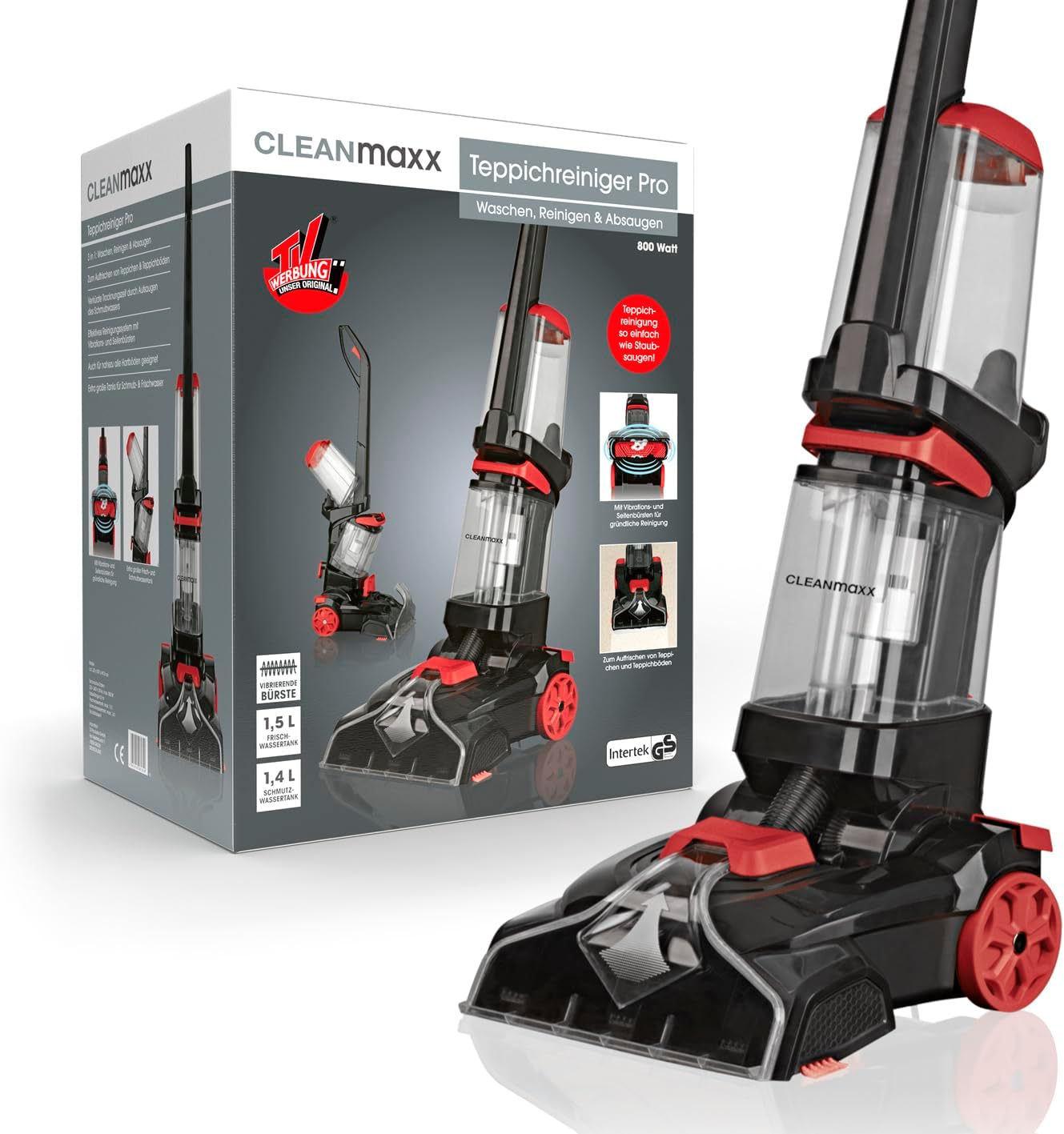 Teppichreiniger mit Vibrationsbürsten, FloorClean