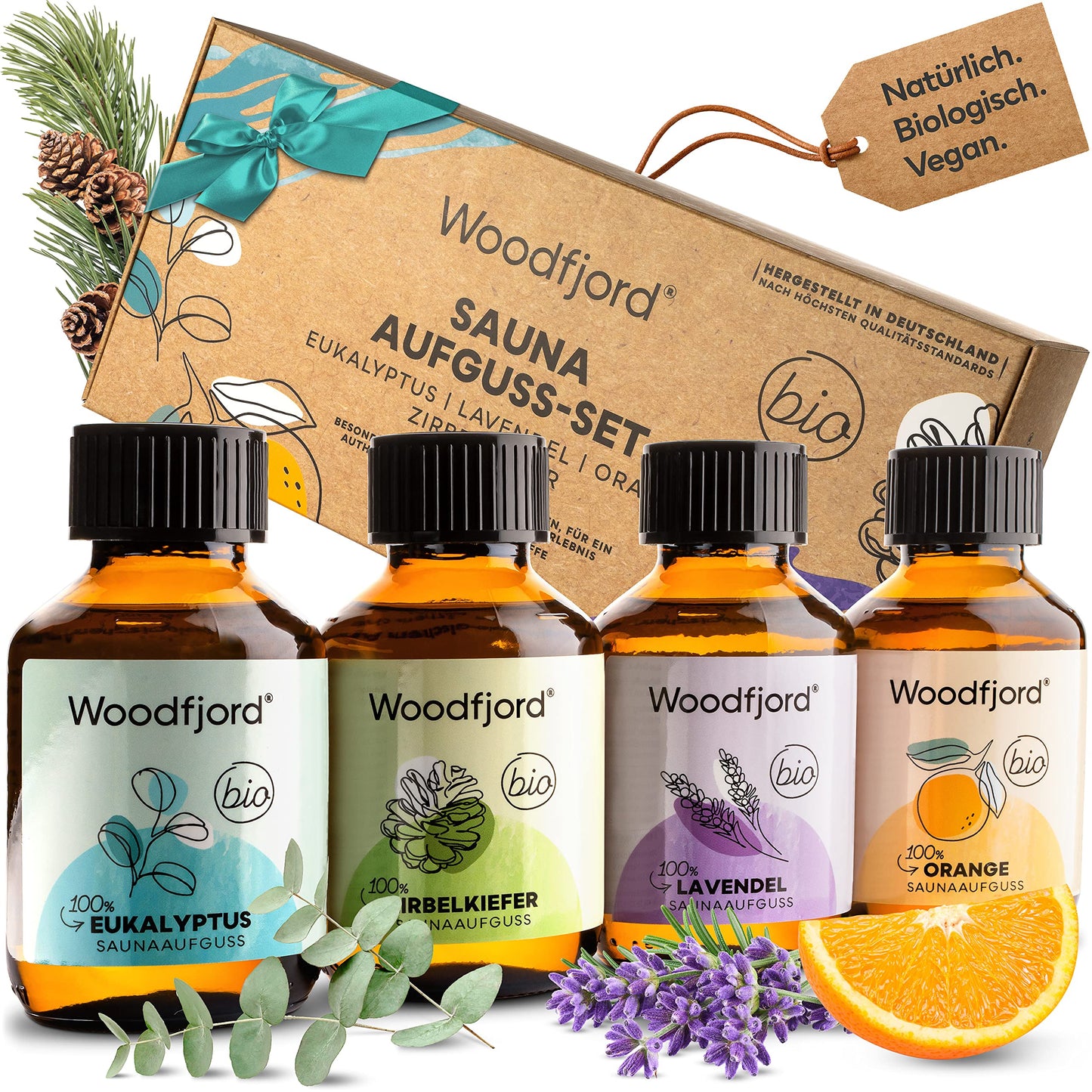 Aufguss Set, Diverse Düfte (Bio), 4er Set