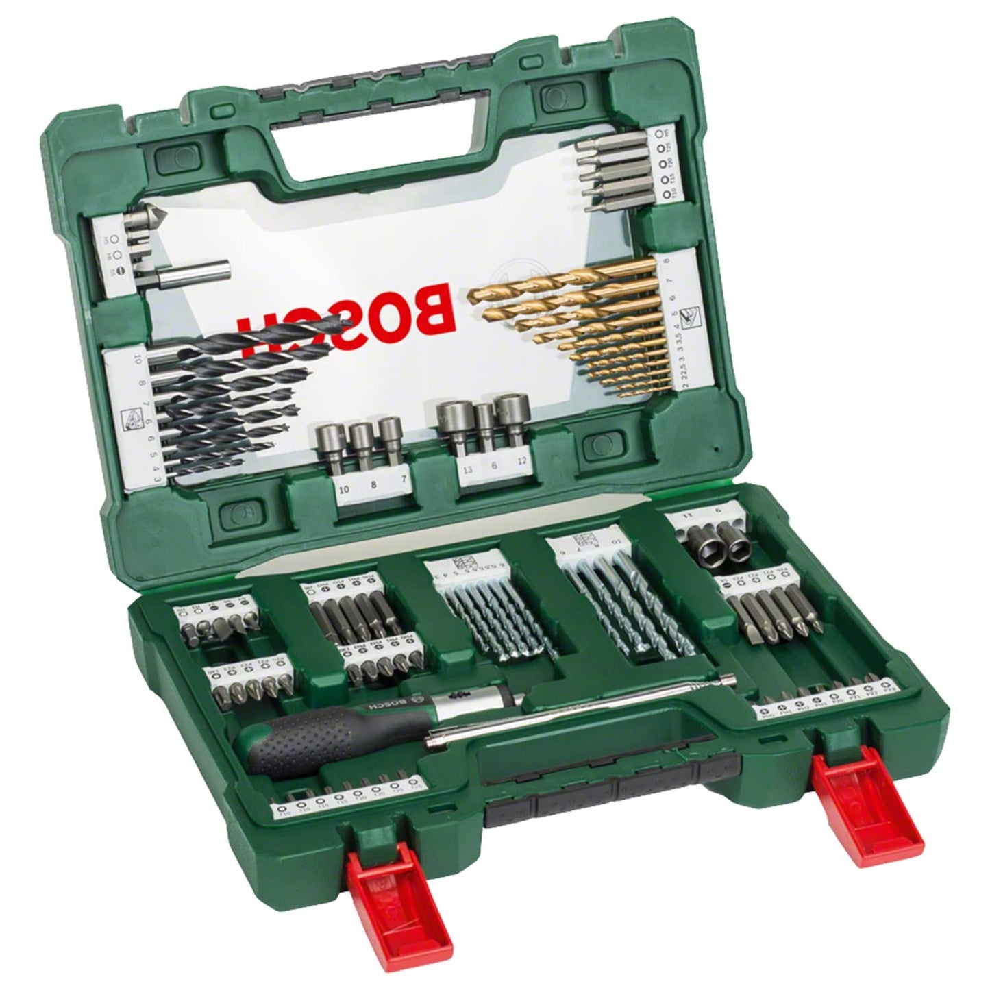 V-Line TiN-Bohrer- und Bit-Set, 91-teilig , Bohrer- & Bit-Satz