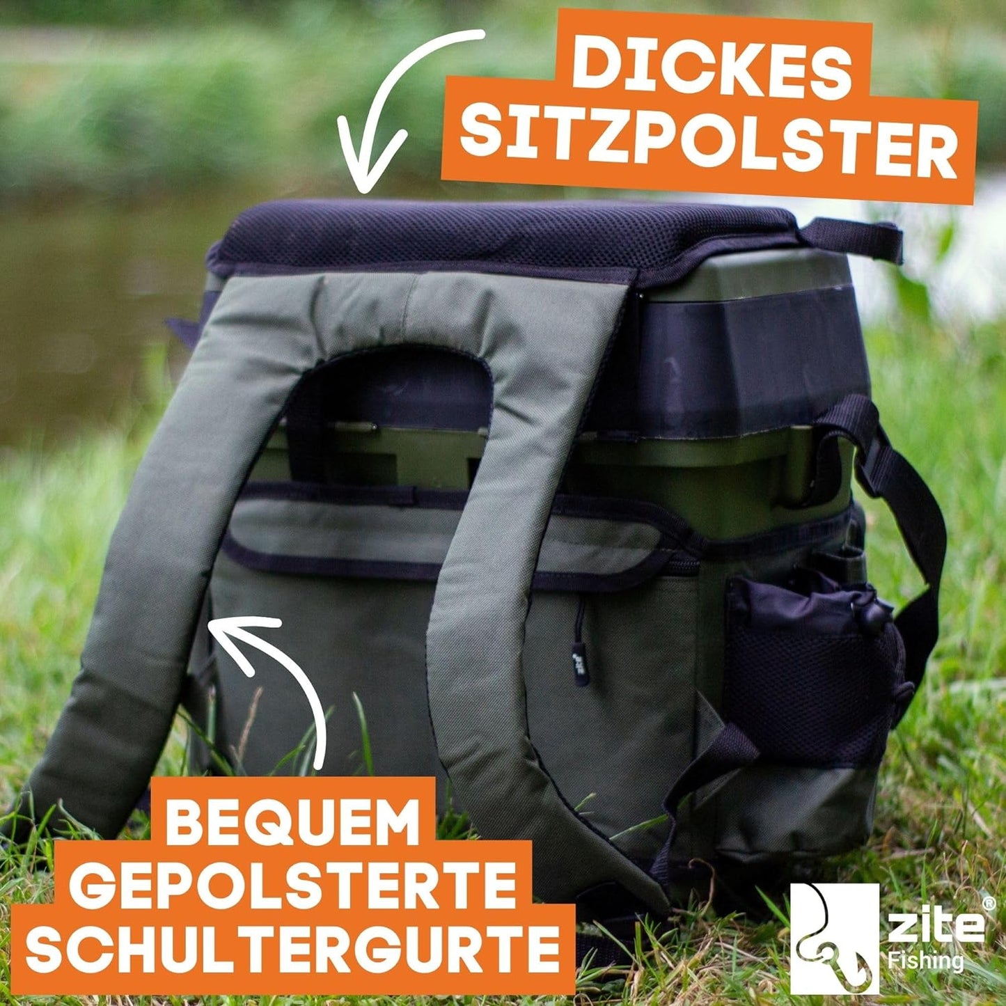 Multifunktionaler Angelkoffer-Rucksack