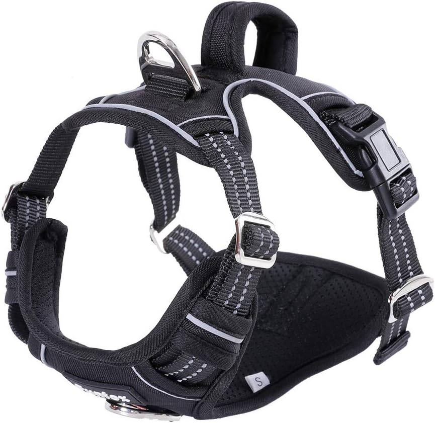 Hundegeschirr für Grosse Hunde, L, Schwarz