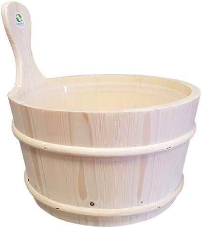 Sauna Eimer Set, Kübel aus Espe