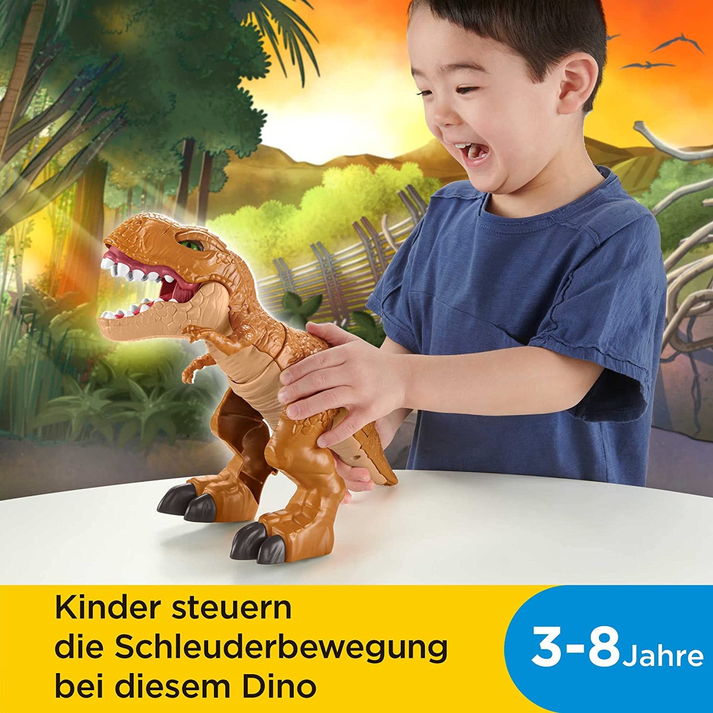 Imaginext Jurassic World Wütender Action T-Rex, Spielfigur