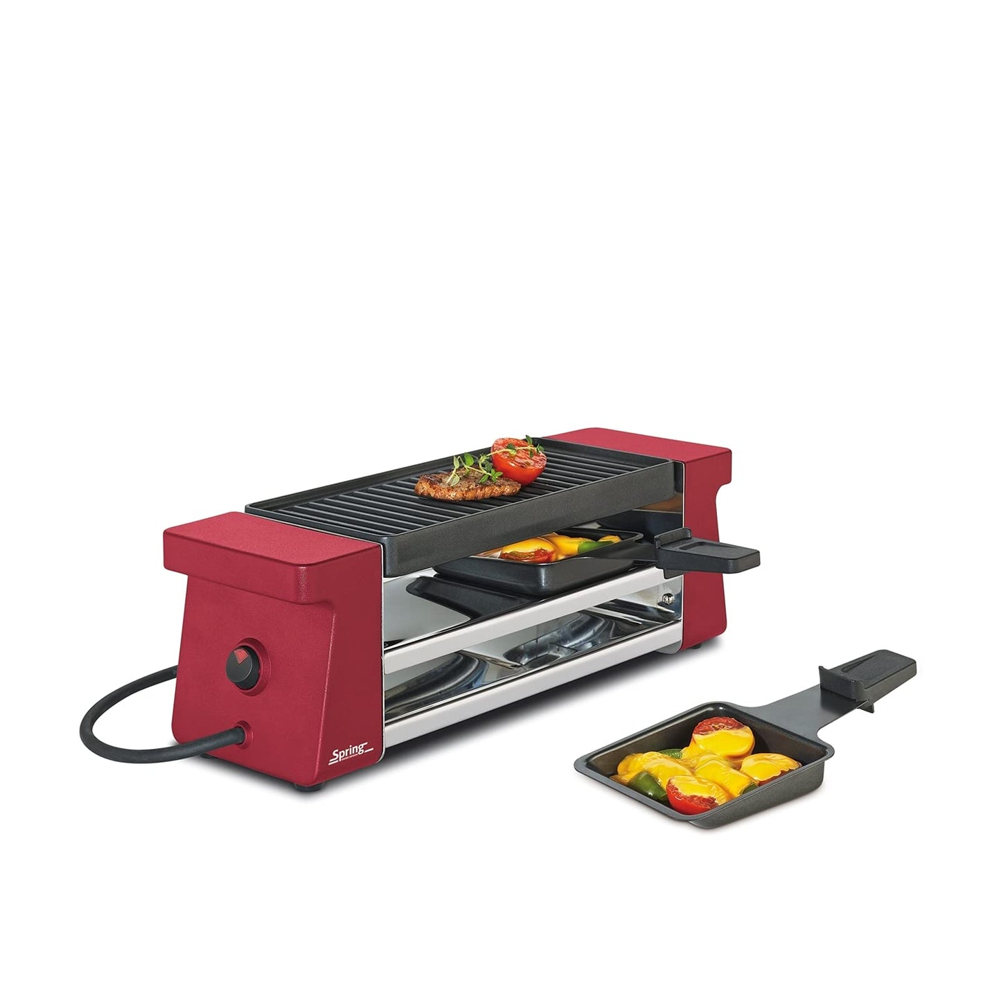 Raclette2 COMPACT, 2 Personen, Rot