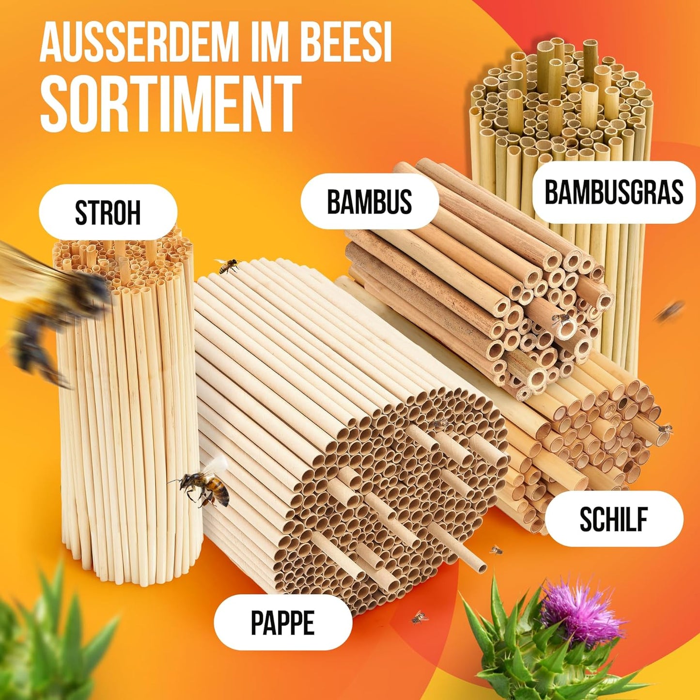 Nisthülsen, 1200 Stück