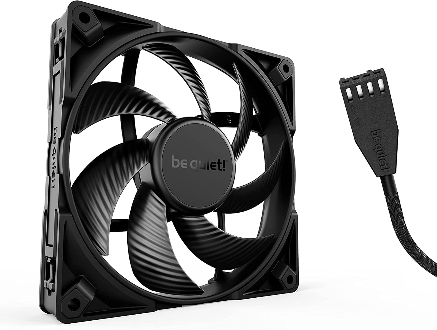 Silent Wings PRO 4 PWM 140x140x25, Gehäuselüfter, Schwarz 140mm PWM Pro