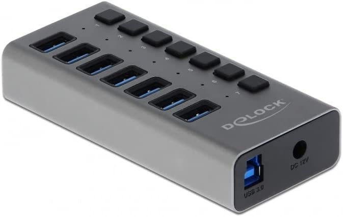 Externer SuperSpeed USB Hub mit 7 Ports + Schalter, USB-Hub