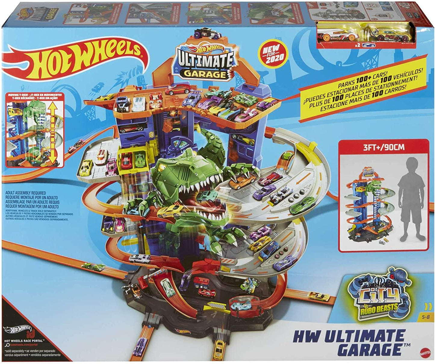 Megacity Parkgarage mit T-Rex-Angriff, Spielgebäude