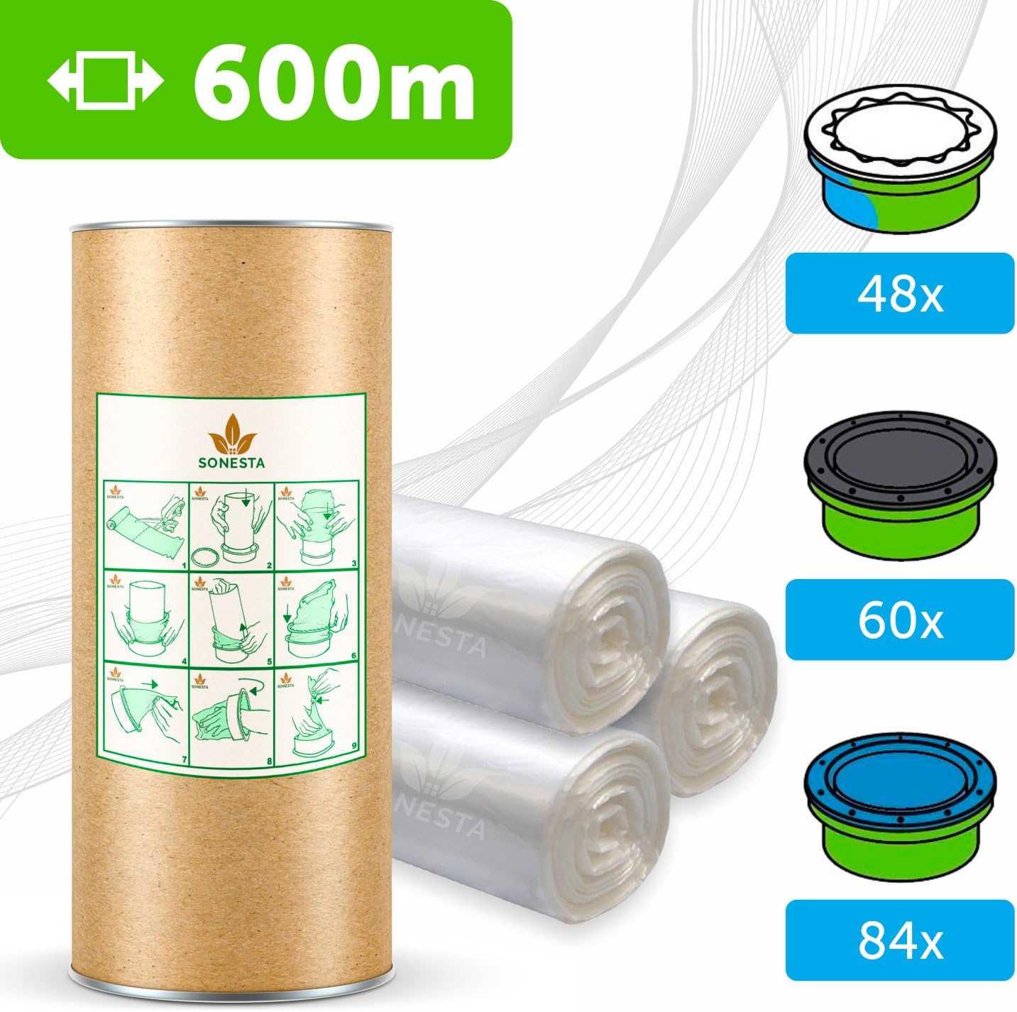 Nachfüllfolie für Windeltwister, 1 Stück (1er Pack)