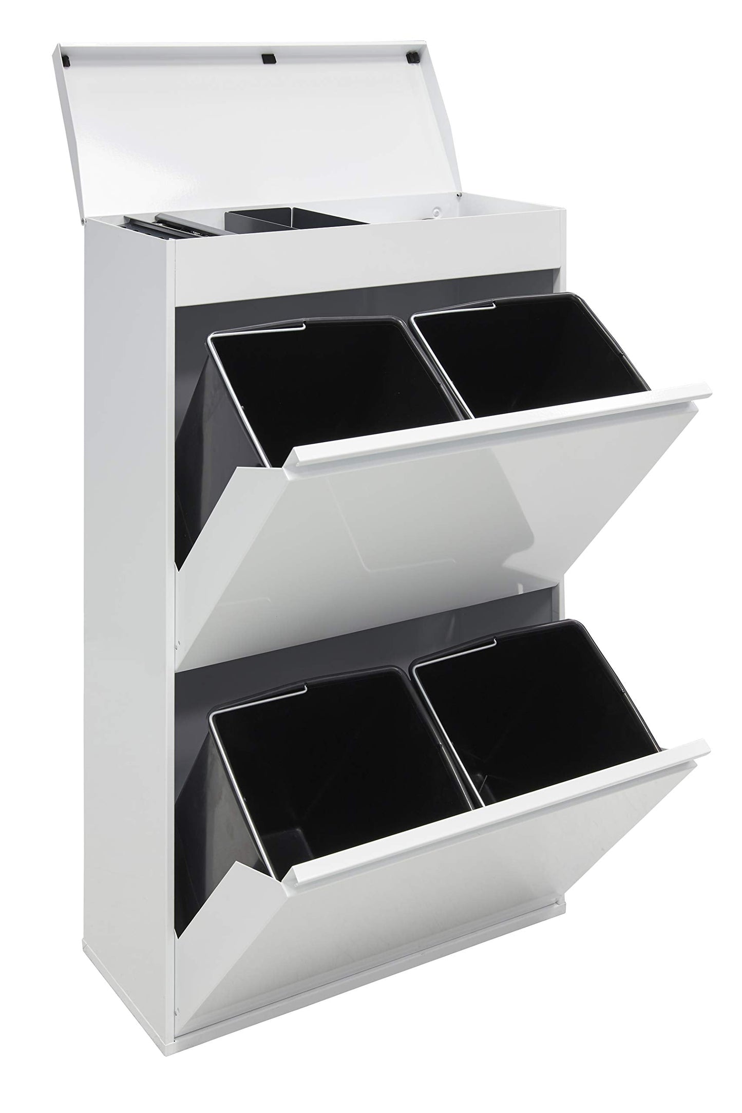 Mülleimer mit Aufbewahrungsbox, Mülleimer mit Aufbewahrungsbox, TOP - Weiss