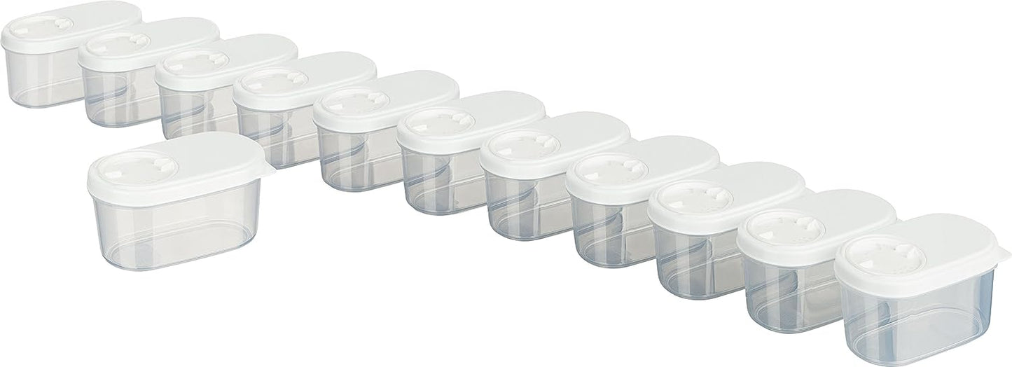Gewürzdosen, 0,14L (12 Stk), Weiss