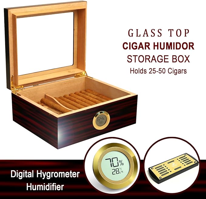 Zigarren Humidor, Schwarz