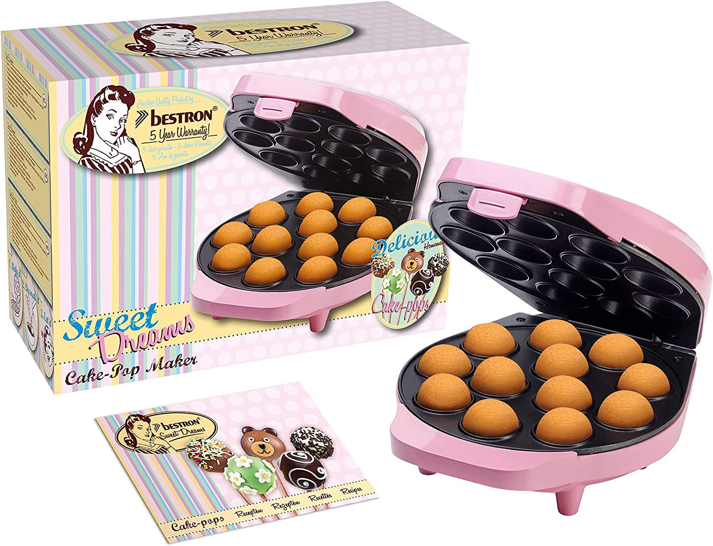 Cake-Pop-Maker DCPM12, Cookie Maker, Cake-pop Maker Rosa
