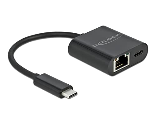 Adapter USB-C > Gigabit LAN, mit PD Anschluss