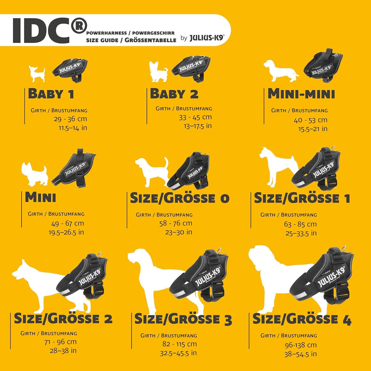 IDC Powergschirr, Schwarz L/1