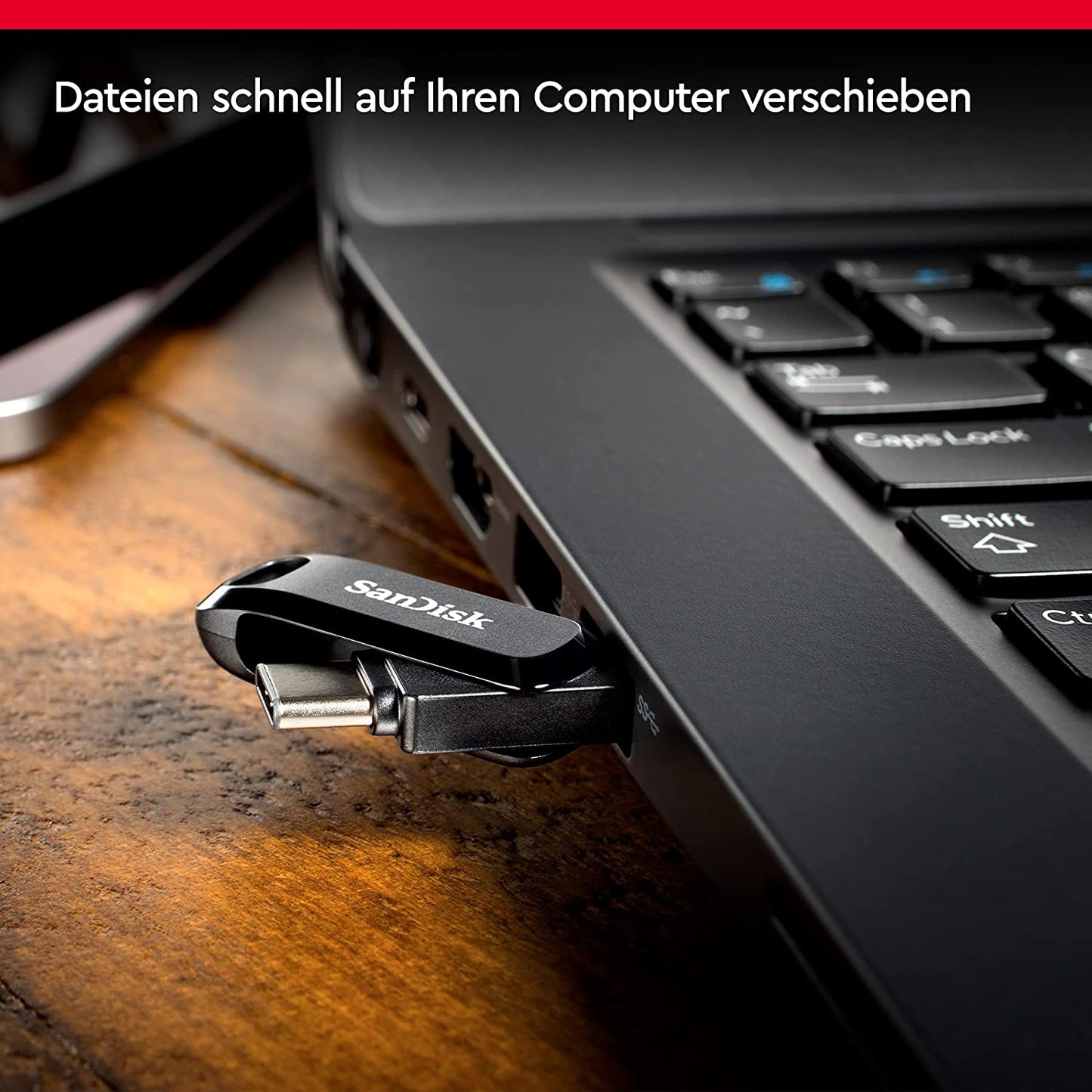 Ultra Dual Drive Go 256 GB, USB-Stick, Dual Drive Go 256 GB Schwarz