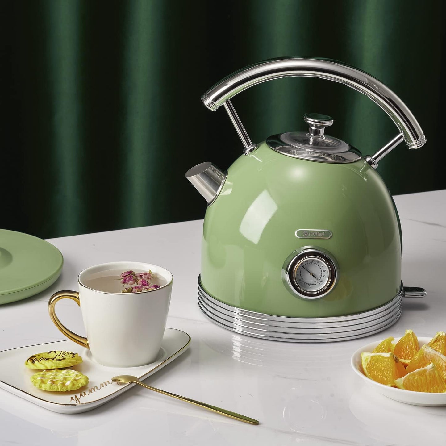 Frühstücks Set, Retro Grün