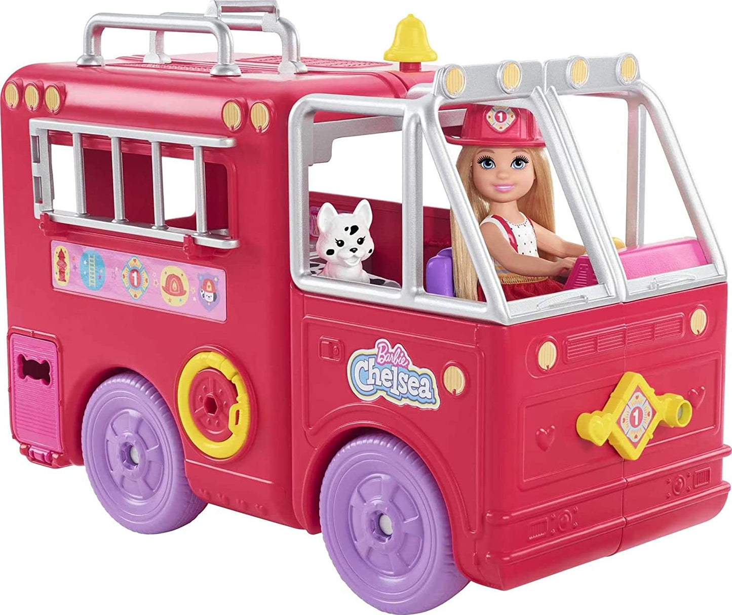 Barbie Chelsea Feuerwehrauto mit Chelsea Puppe