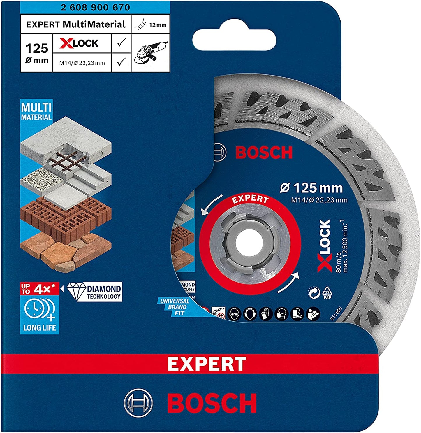 X-LOCK Diamanttrennscheibe Expert MultiMaterial, Ø 125mm