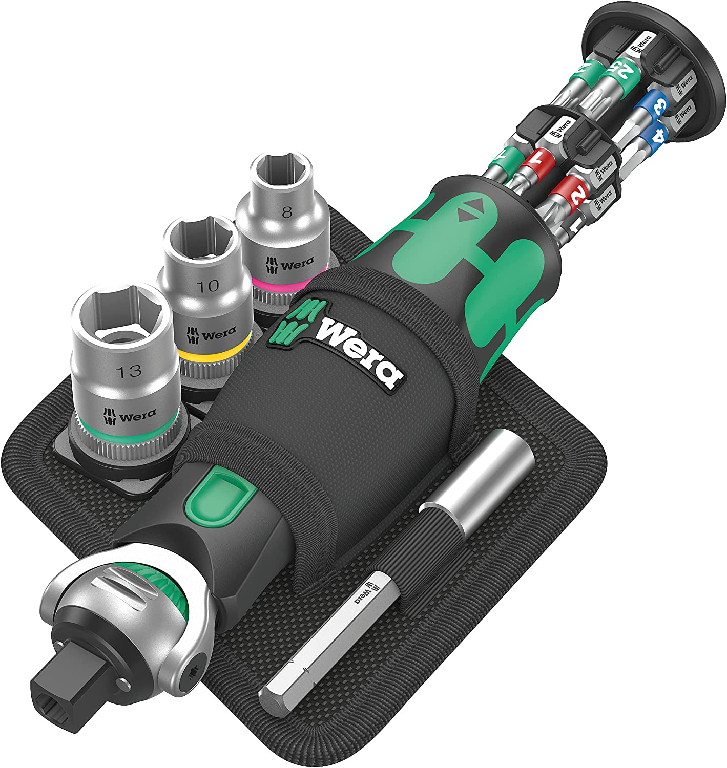 8009 Zyklop Pocket Set 2, 18-teilig, Bit-Satz, Chrom 17-teilig Single