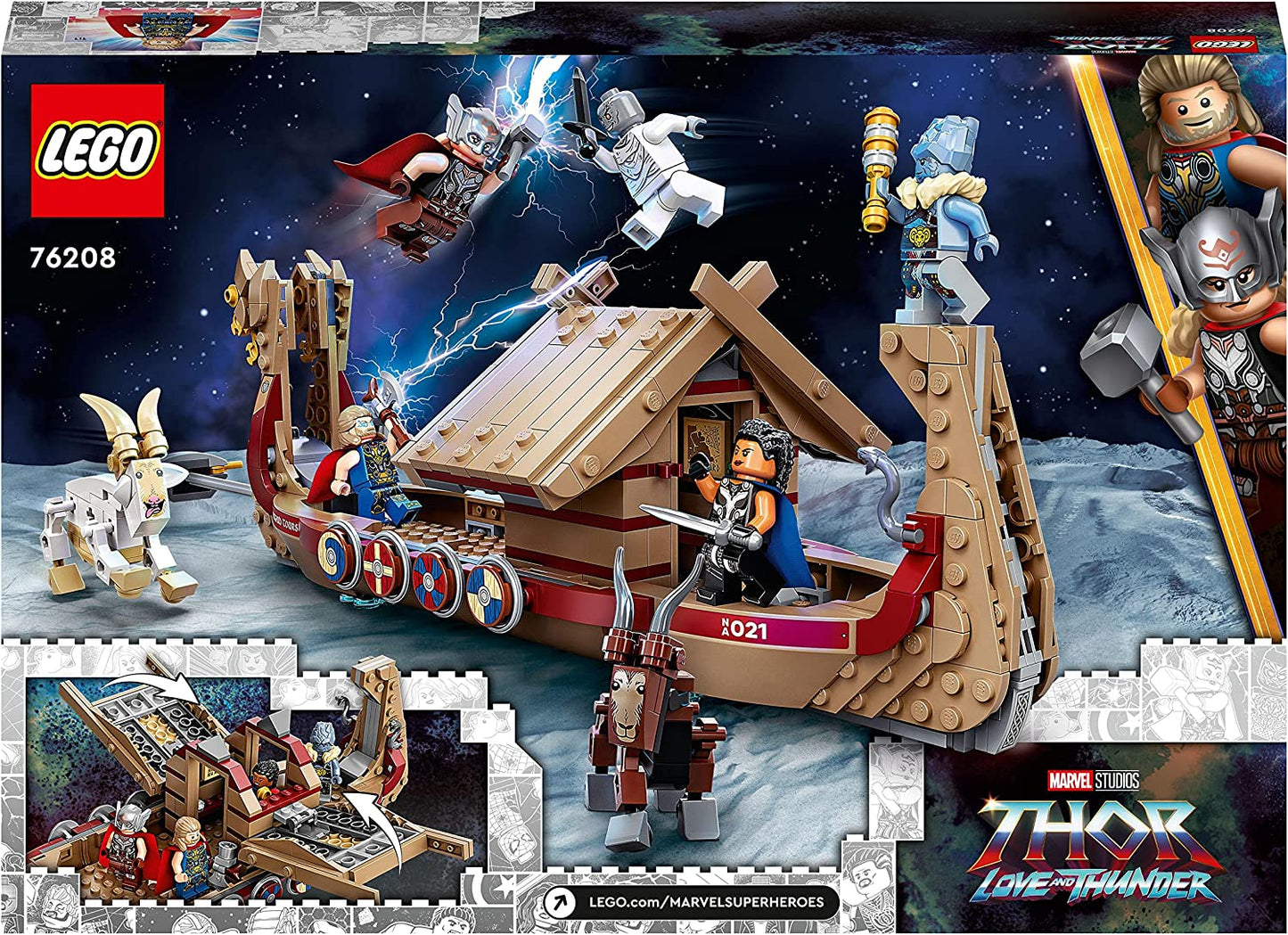 76208 Marvel Super Heroes Das Ziegenboot, Konstruktionsspielzeug