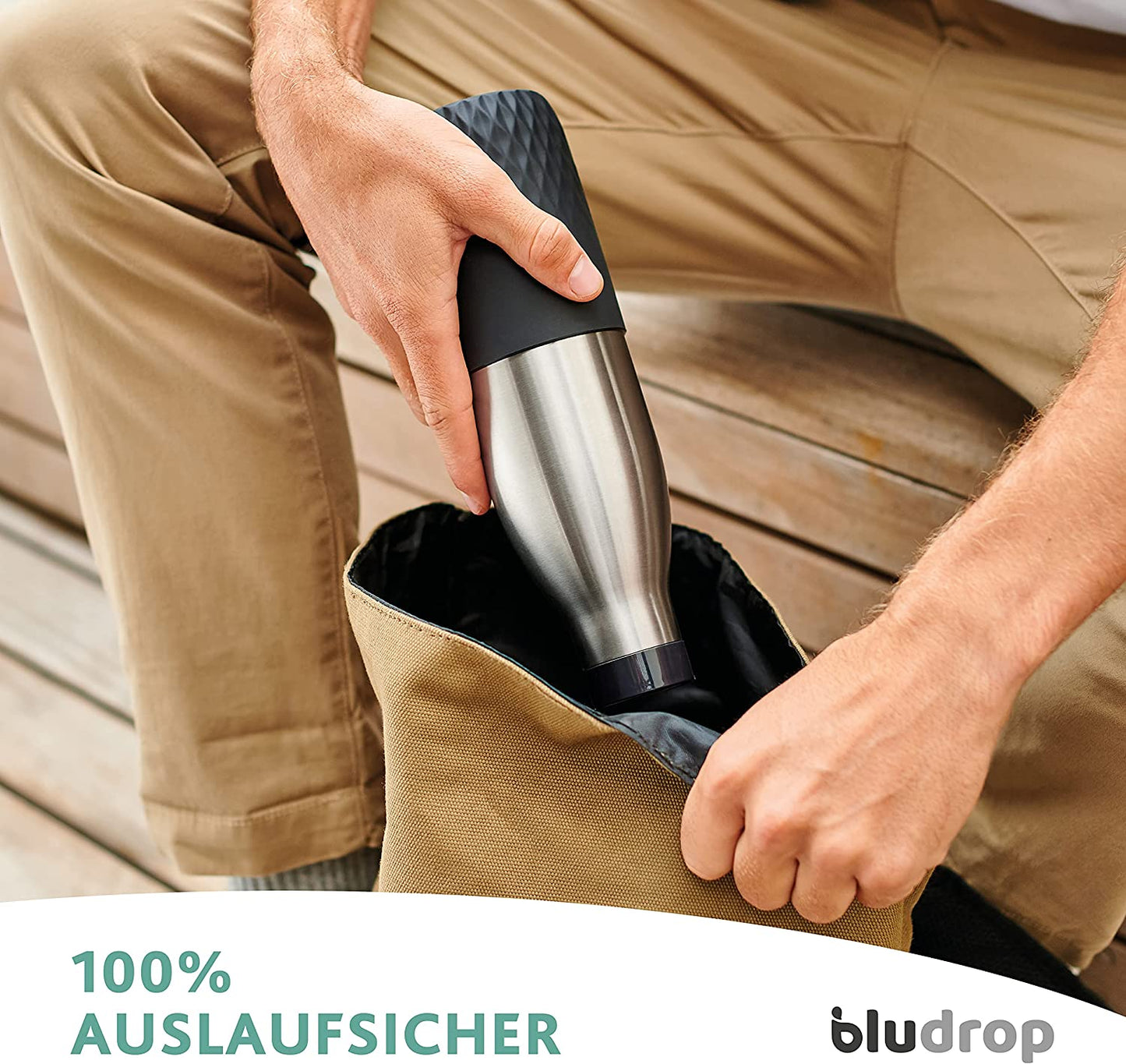 BLUDROP Sleeve Isoliertrinkflasche 0,7 Liter, Thermosflasche