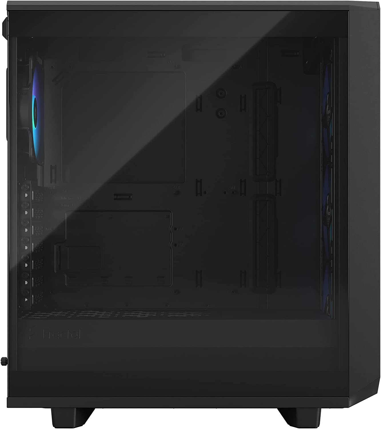 Meshify 2 Compact Lite RGB Black TG Light tint, Tower-Gehäuse, Schwarz