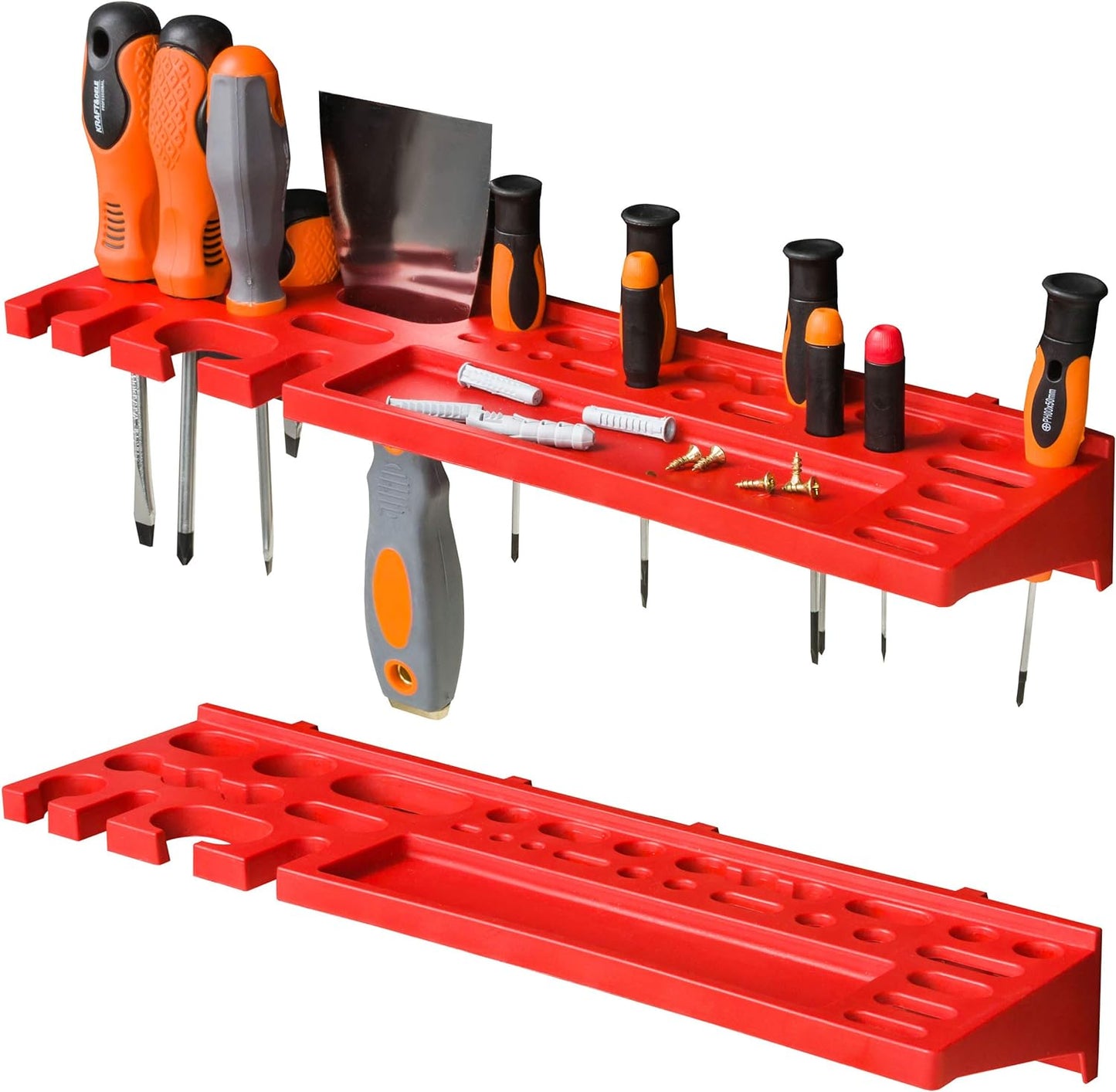 Lagersystem Wandregal, rot, Itbnn600x4-u2020-np6-r444